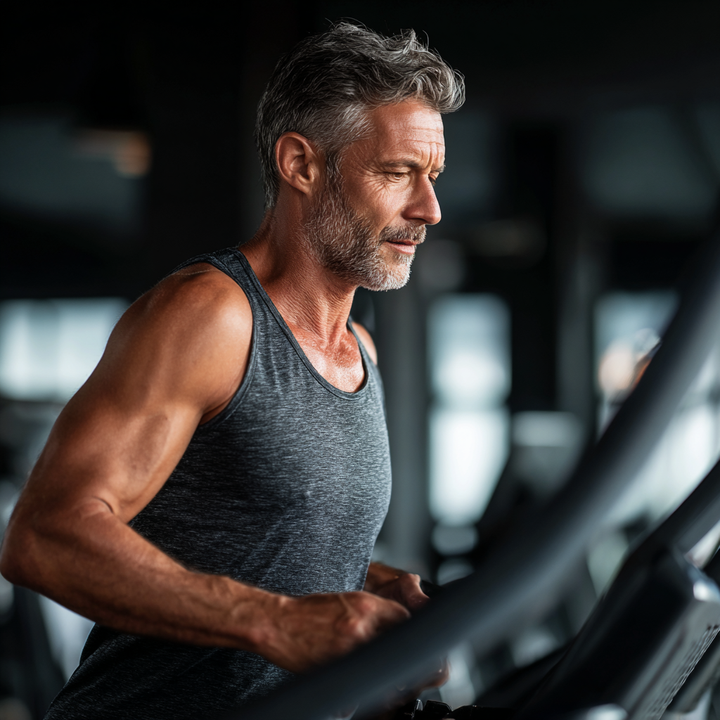 Mature adults showing their fitness transformation results at Ironystral gym